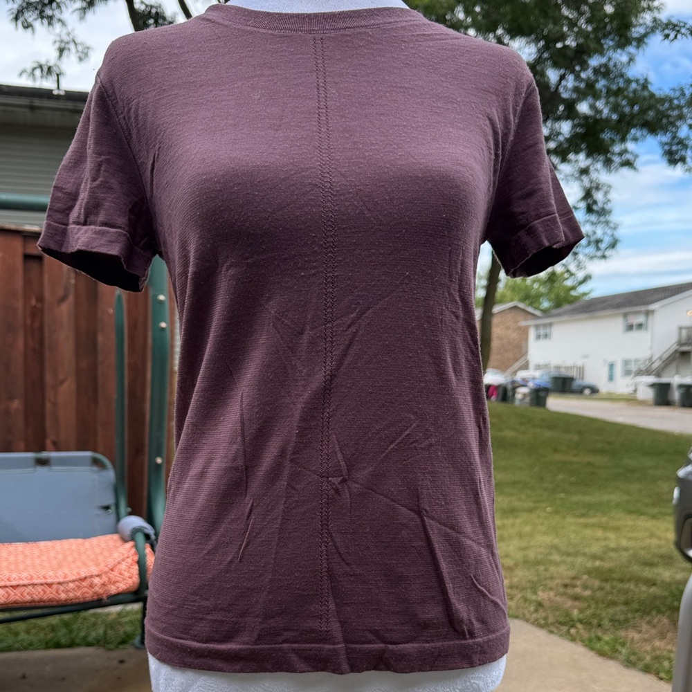 Athleta Short Sleeve Tee in Deep Purple